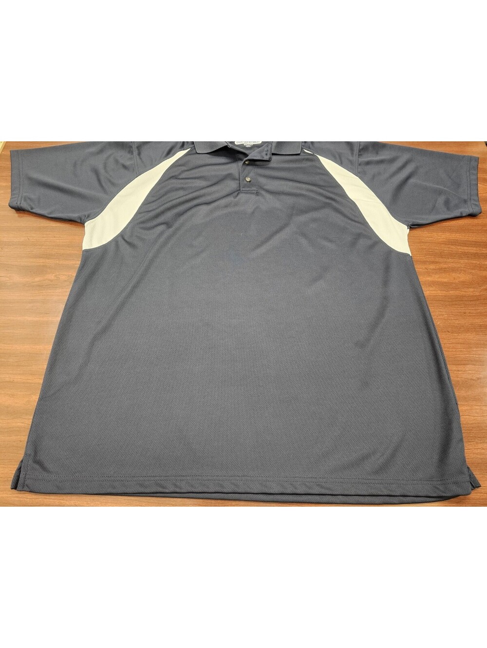 Blue Generation Mens Navy White Performance Polo Shirt 2XL Active Golf Jersey